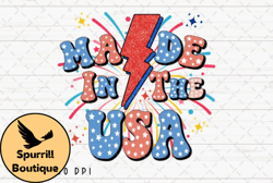 made in the usa retro 4th of july png design 06