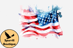 png watercolor 4th of july clipart design 10