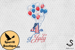 4th of july balloon sublimation png design 62