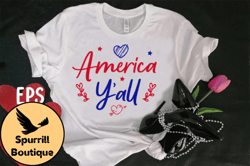 america yall t-shirt design design 88