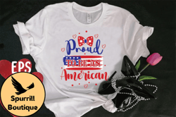 proud to be an american t-shirt design design 97