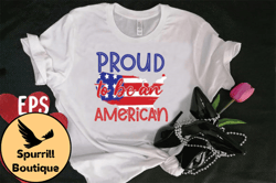 proud to be an american t-shirt design design 101