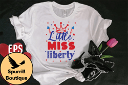 little miss liberty t-shirt design design 104