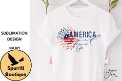 america with sunflower png 4th of july design 12