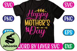 happy mothers day svg design 02