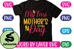 my first mothers day svg design 03