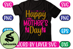 happy mothers day svg design 07