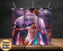 lionel  messi tumbler wrap ,messi skinny tumbler wrap png, design by warren design studios 06