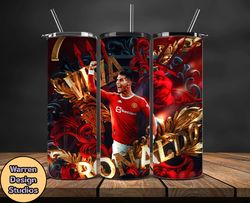 ronaldo tumbler wrap ,cristiano ronaldo tumbler design, ronaldo 20oz skinny tumbler wrap, design by warren design studio