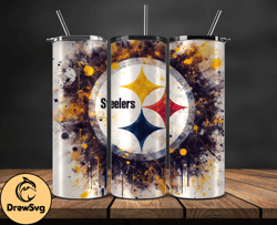 pittsburgh steelers logo nfl, football teams png, nfl tumbler wraps png design 02