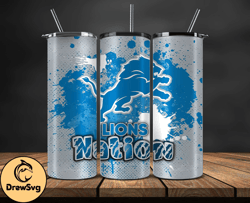 detroit lions logo nfl, football teams png, nfl tumbler wraps png design 10