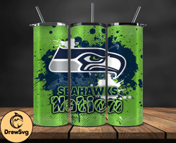 seattle seahawks logo nfl, football teams png, nfl tumbler wraps png design 11