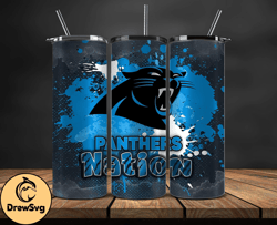 carolina panthers logo nfl, football teams png, nfl tumbler wraps png design 15