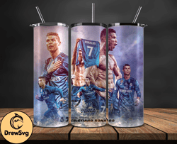 ronaldo tumbler wrap ,cristiano ronaldo tumbler design, ronaldo 20oz skinny tumbler wrap, design by drewsvg store 16