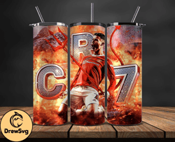 ronaldo tumbler wrap ,cristiano ronaldo tumbler design, ronaldo 20oz skinny tumbler wrap, design by drewsvg store 19