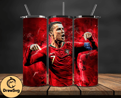 ronaldo tumbler wrap ,cristiano ronaldo tumbler design, ronaldo 20oz skinny tumbler wrap, design by drewsvg store 41