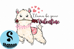 llama be your valentine sublimation