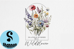 vintage wildflower quote sublimation