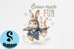 vintage winter rabbit png sublimation