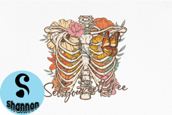 vintage flower skeleton png sublimation