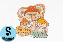 vintage flower mushroom png sublimation