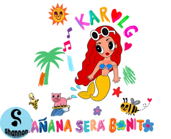 karol g mermaid svg, bichota mermaid manana sera bonito svg, babier svg, babier png, karol g png, download file 07