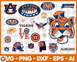 6 steven auburn tigers bundle svg, sport bundle svg, ncaa svg 06