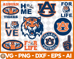 7 steven auburn tigers bundle svg, sport bundle svg, ncaa svg 07