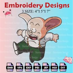 oolong embroidery designs, dragon ball logo embroidery files,  machine embroidery pattern, digital download