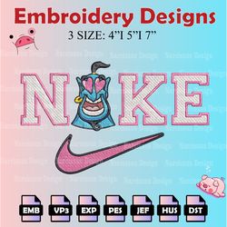 genie nike embroidery designs, embroidery files, genie nike machine embroidery pattern, digital download