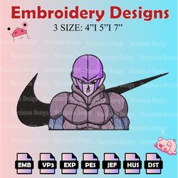 dragon ball embroidery designs, hit logo embroidery files, anime machine embroidery pattern, digital download