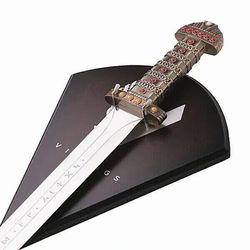 viking sword of kings | horik, ragnar and bjorn viking sword with wall plaque