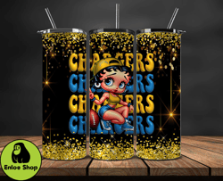 los angeles chargers tumbler wraps, nfl teams, betty boop tumbler, betty boop wrap, logo nfl png, tumbler design by enlo