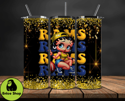 los angeles rams tumbler wraps, nfl teams, betty boop tumbler, betty boop wrap, logo nfl png, tumbler design by enloe sh