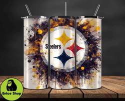 pittsburgh steelers logo nfl, football teams png, nfl tumbler wraps png, design by enloe shop store 02