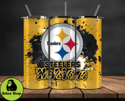 pittsburgh steelers logo nfl, football teams png, nfl tumbler wraps png, design by enloe shop store 17