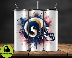 los angeles rams logo nfl, football teams png, nfl tumbler wraps png, design by enloe shop store 27