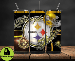 pittsburgh steelers logo nfl, football teams png, nfl tumbler wraps png, design by enloe shop store 38