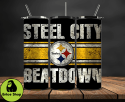 pittsburgh steelers logo nfl, football teams png, nfl tumbler wraps png, design by enloe shop store 39