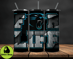 carolina panthers logo nfl, football teams png, nfl tumbler wraps png, design by enloe shop store 84