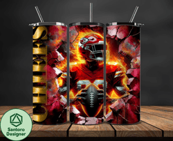 kansas city chiefs cracked holetumbler wraps, , nfl logo,, nfl sports, nfl design png by santoro designer design  10