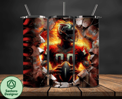 atlanta falcons cracked holetumbler wraps, , nfl logo,, nfl sports, nfl design png by santoro designer design  16