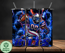 buffalo bills tumbler wrap glow, nfl logo tumbler png, nfl design png by santoro designer design-04