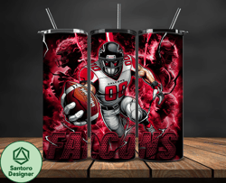 atlanta falcons tumbler wrap glow, nfl logo tumbler png, nfl design png by santoro designer design-02