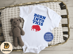 buffalo baby football gift born into this