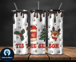 Grinchmas Christmas 3D Inflated Puffy Tumbler Wrap Png, Christmas 3D Tumbler Wrap, Grinchmas Tumbler PNG 69