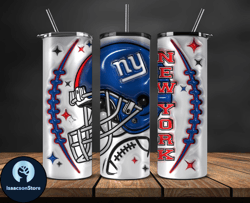3D New York Giants Inflated Puffy Tumbler Wraps , Nfl Tumbler Png 49
