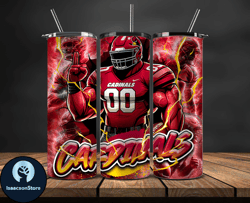 arizona cardinals tumbler wrap, nfl logo tumbler png, nfl sports, nfl design png, design byisaacson store-01