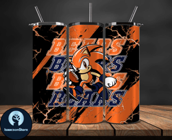 chicago bears tumbler wrap, sonic tumbler wraps,  nfl logo tumbler,nfl teams, nfl sports design, design by isaacson stor