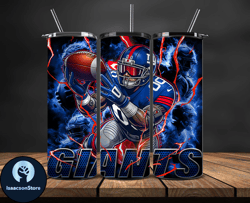 new york giants tumbler wrap glow, nfl logo tumbler png, nfl design png, design byisaacson store-24